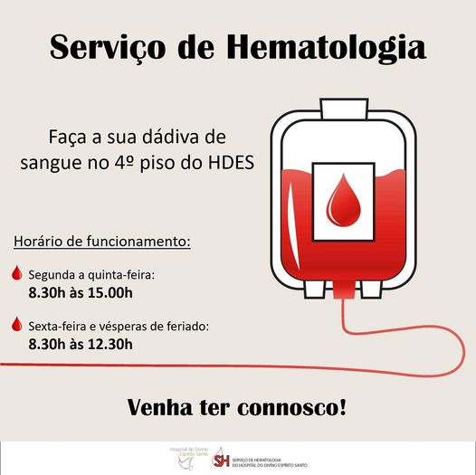 Dê sangue, partilhe vida!