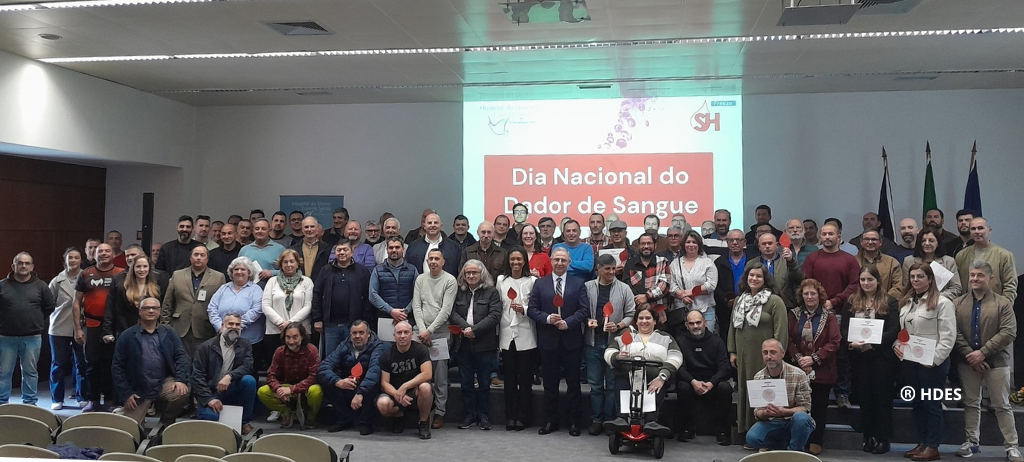 O HDES assinalou esta tarde o Dia Nacional do Dador de Sangue